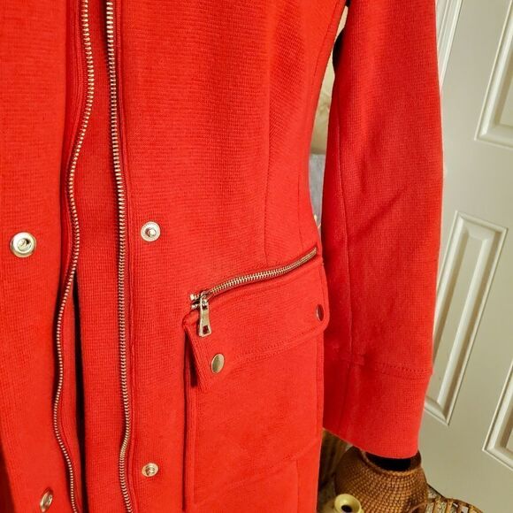 Inc International Concept Red Stylish Peacoat - Picture 10 of 13